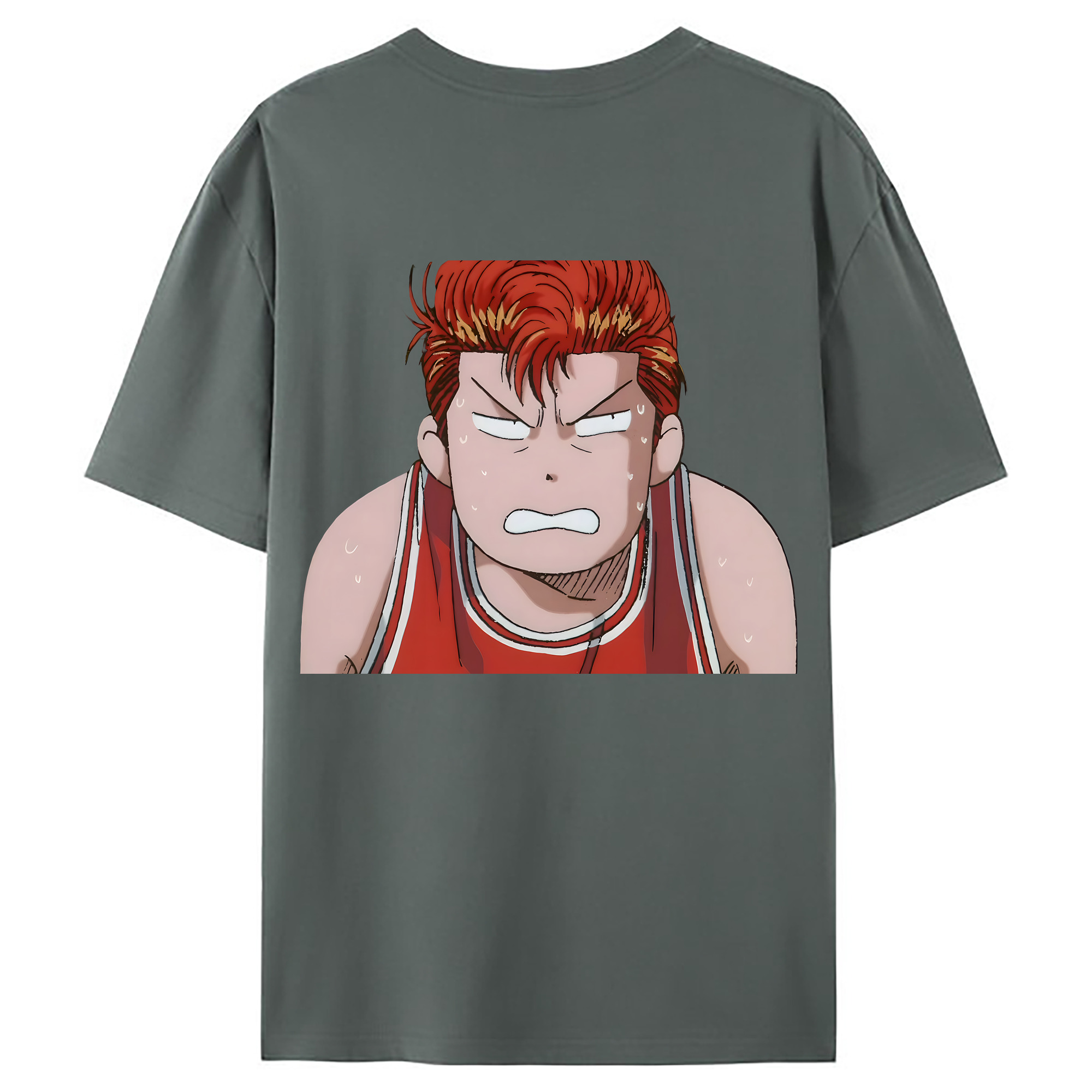 （画像用） SLAM DUNK／スラムダンク 綿100％ メンズ半袖Tシャツ（バックプリント） 通気性
